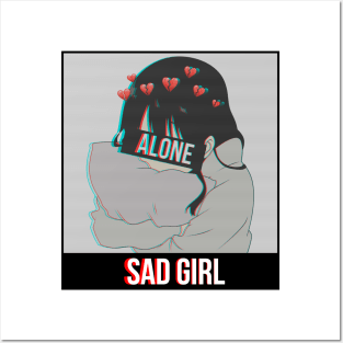 Sad Girl Posters and Art